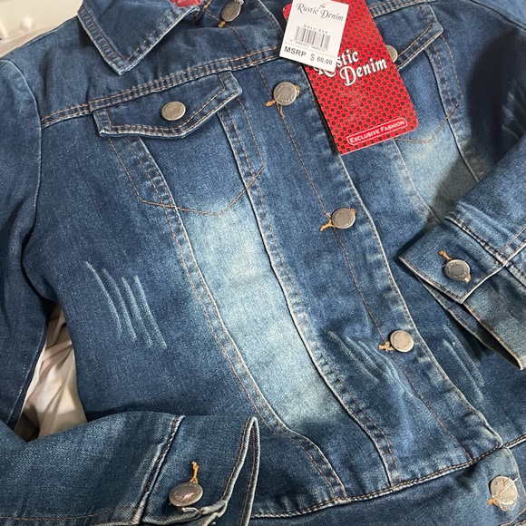 “Rustic Denim” Lined Jean Jacket - Picture 2 of 5